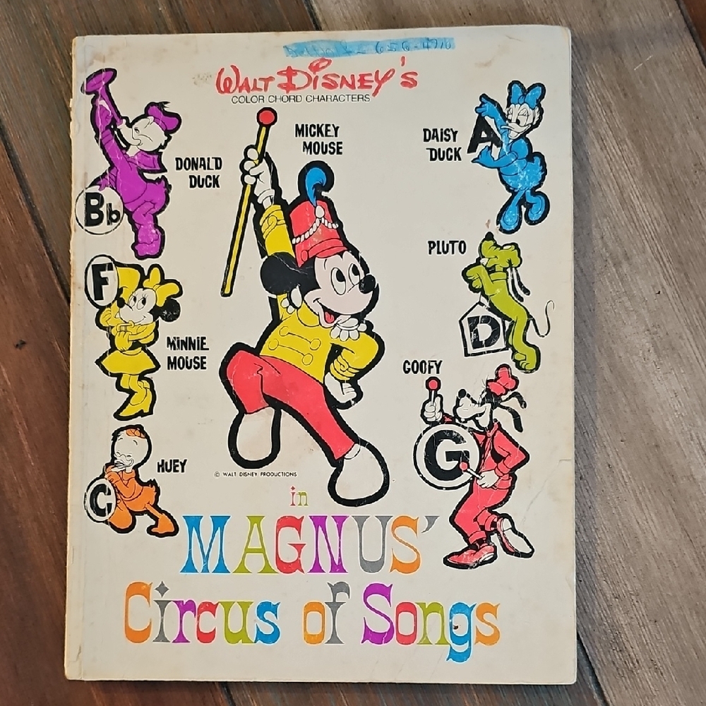 Disney's Circus of Songs Kids Toy Book